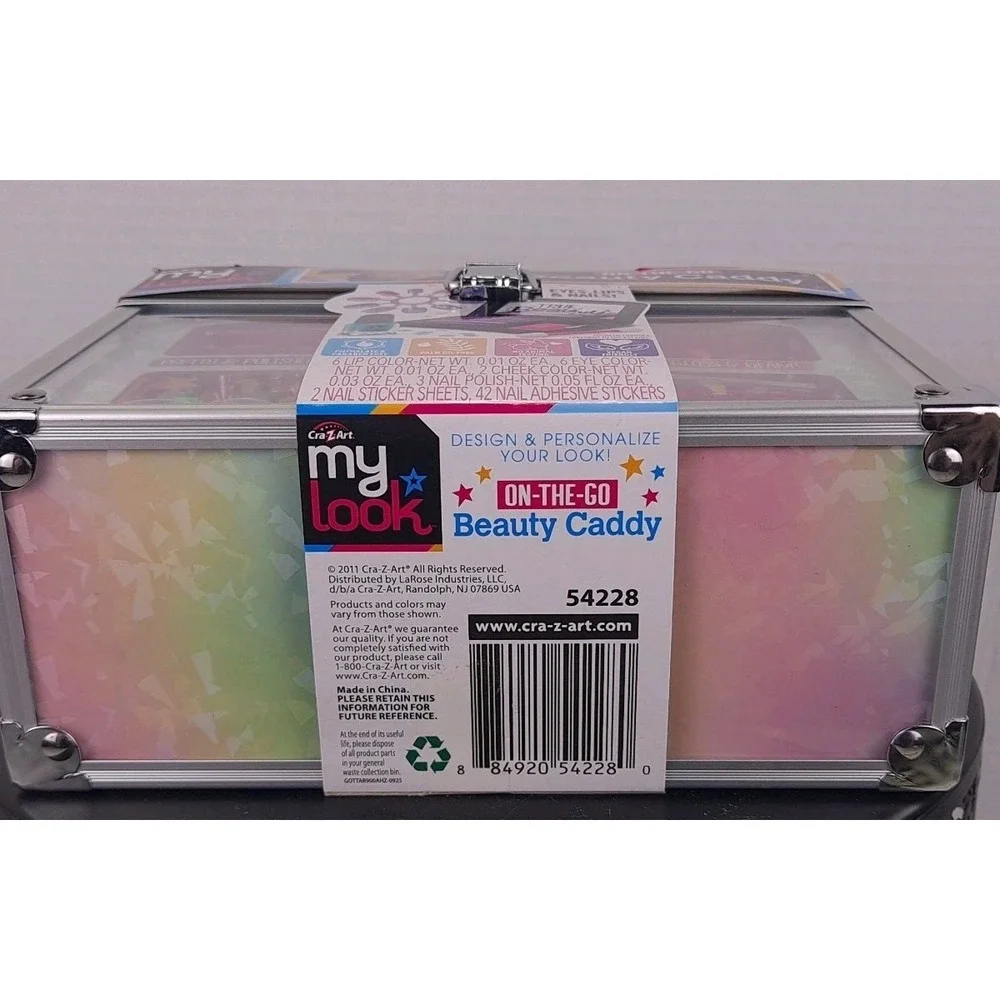 Cra Z Art My Look‎ On The Go Beauty Caddy; Eyes Lips And Nails New In Box